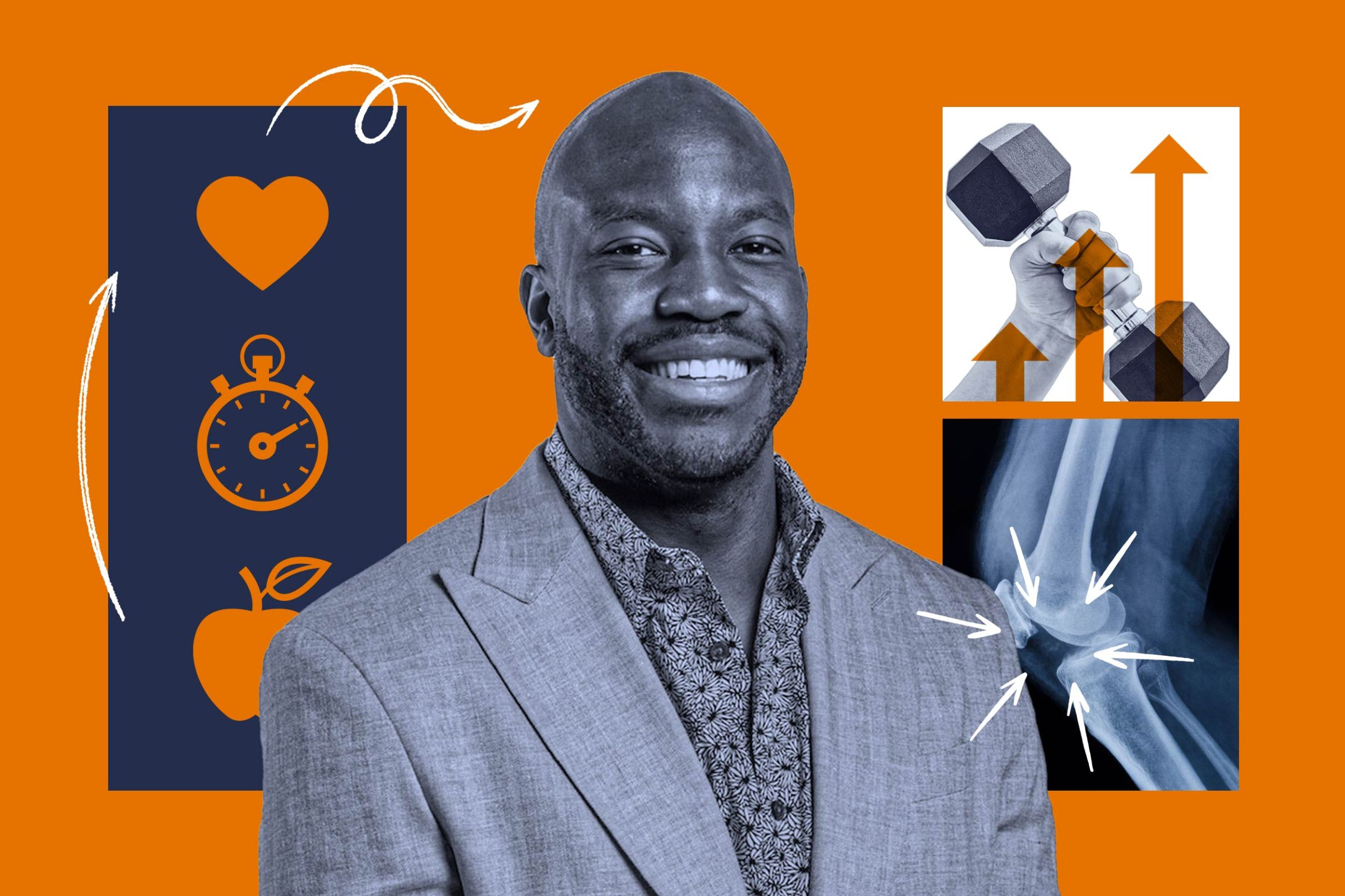 Bryan Myers, a 2009 graduate of UVA’s McIntire School of Commerce and president and CEO of fitness chain Solidcore, will share his expertise at Wednesday’s UVA Founder’s Forum. (Illustration by Tobias Wilbur, University Communications)