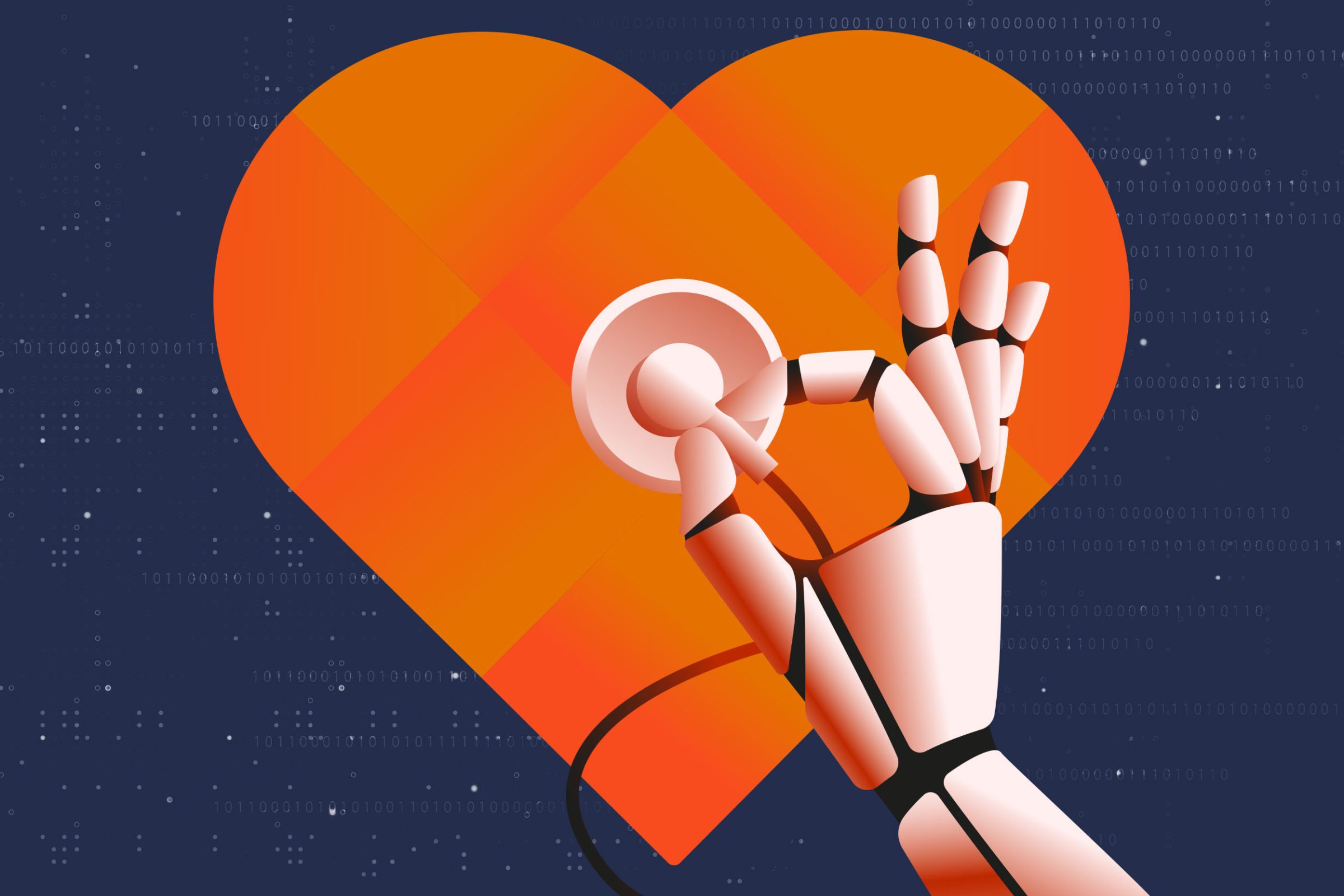 Heart failure claims over 400,000 lives in the U.S. each year. UVA scientists, using a new tool they created, have identified a potential drug to reduce this figure. (Illustration by John DiJulio, University Communications)